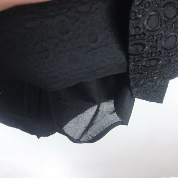 Theory Black Lace Sheath Dress 6 Womens Sleeveless - Picture 6 of 11